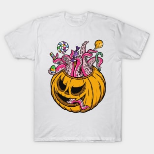 Gimme your candy scary pumpkin T-Shirt